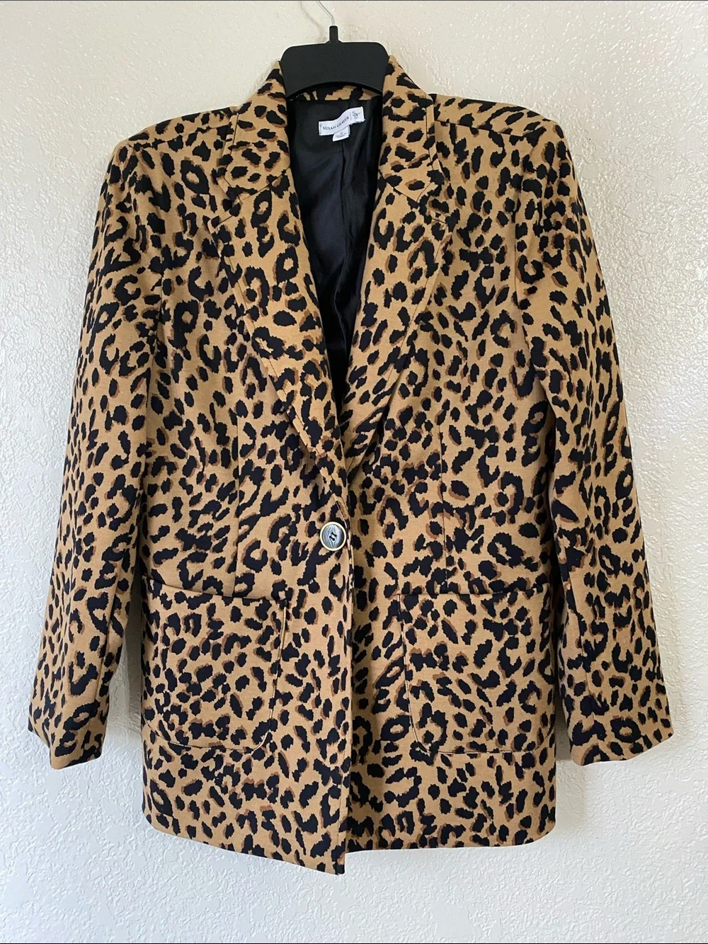 Vintage Leopard Print Blazer